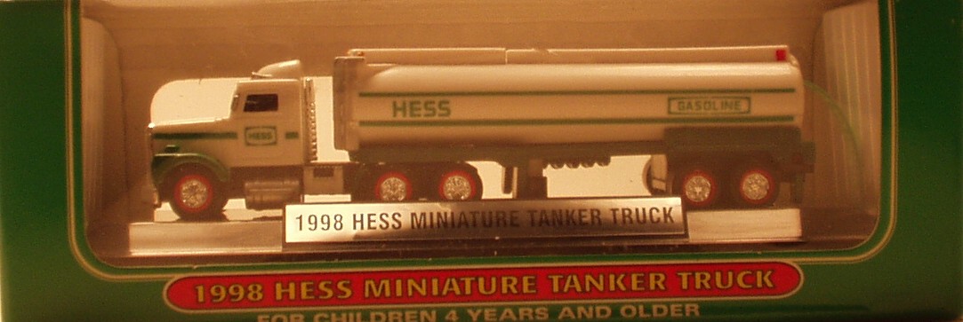 1998 hess miniature tanker truck